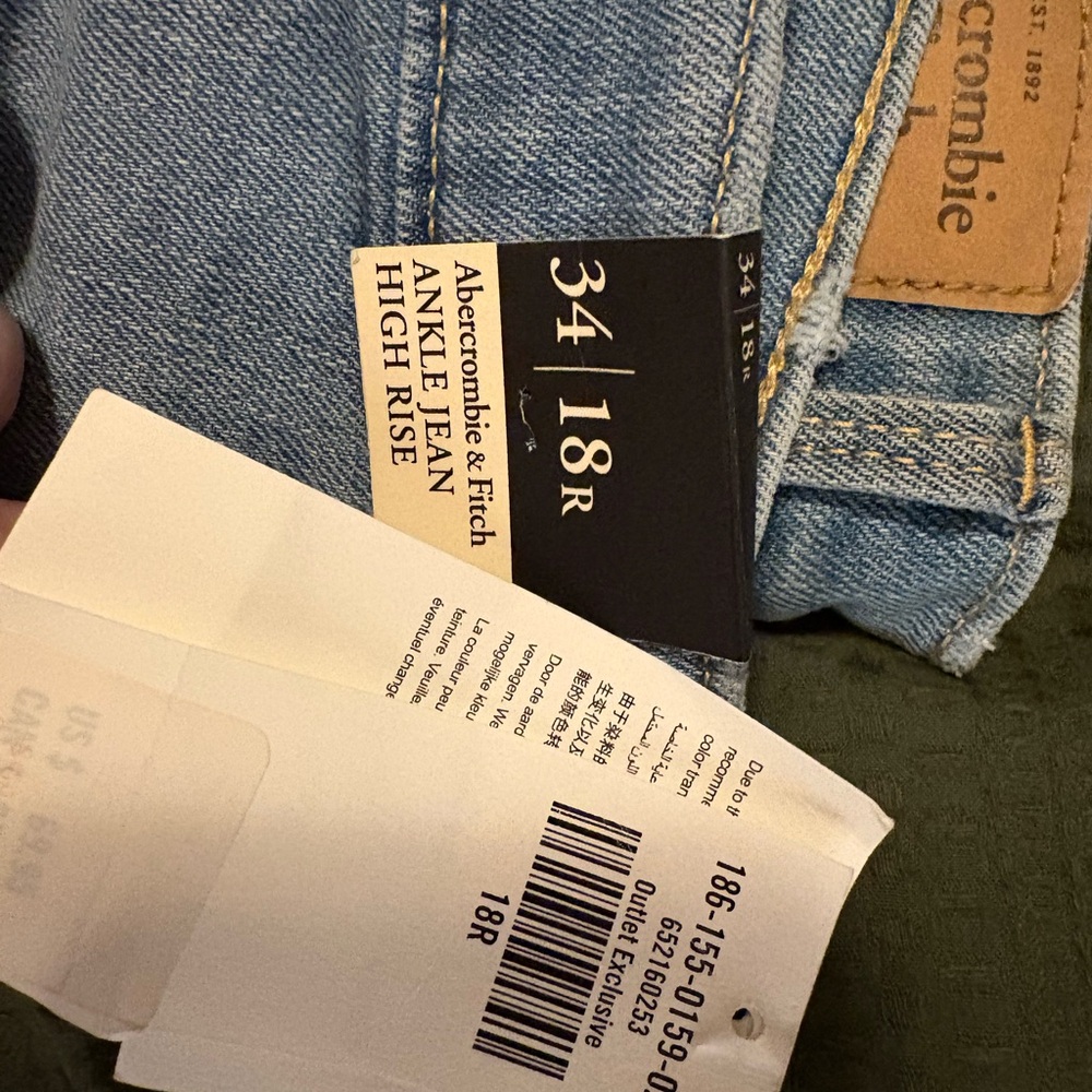 Abercrombie & Fitch Asymmetrical Jeans